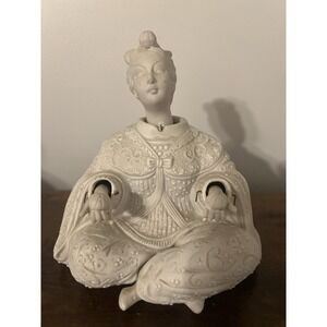 Vintage Ardalt Japan Bisque Porcelain Nodder Chinese Ball Juggler Woman 7110